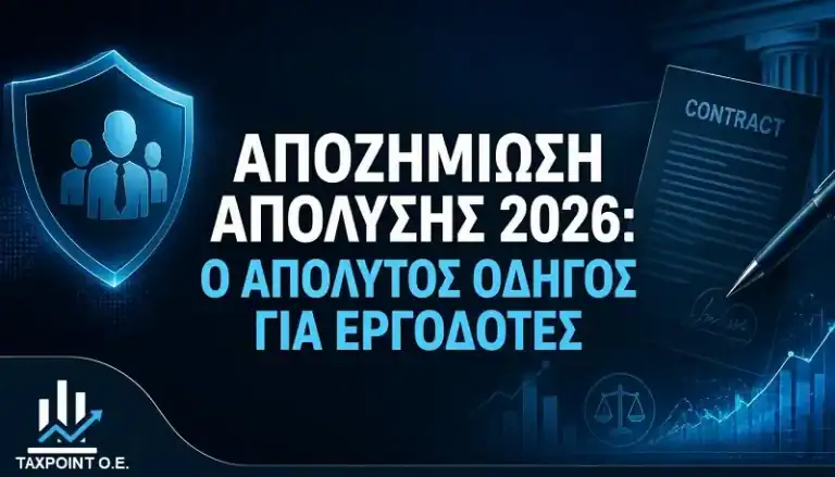Λογιστής της TaxPoint εξηγεί τον σωστό υπολογισμό για την αποζημίωση απόλυσης 2026, προστατεύοντας τον εργοδότη από πρόστιμα.
