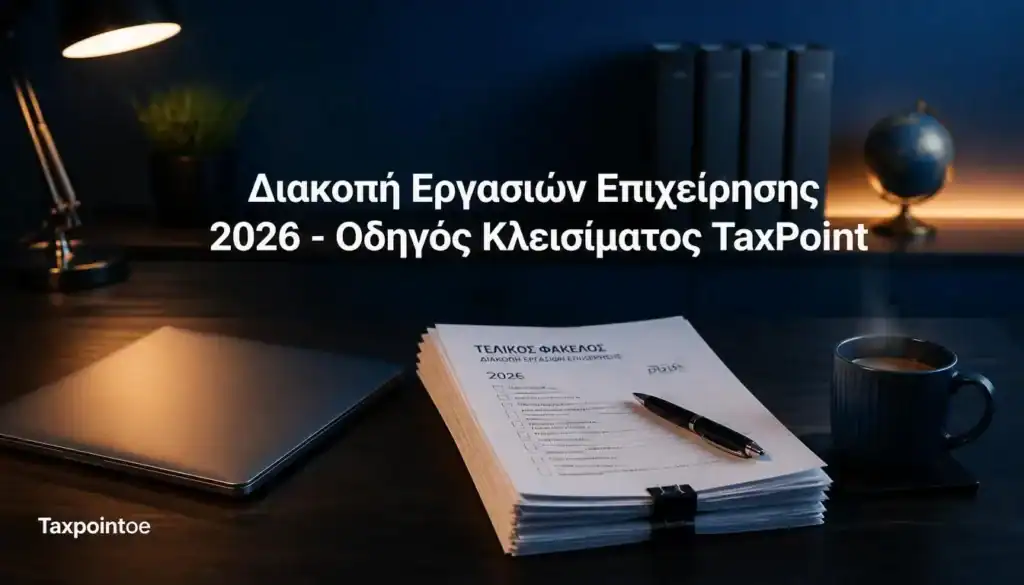 Οδηγός της TaxPoint O.E. για την ασφαλή διακοπή εργασιών επιχείρησης 2026 και τη διαχείριση χρεών.