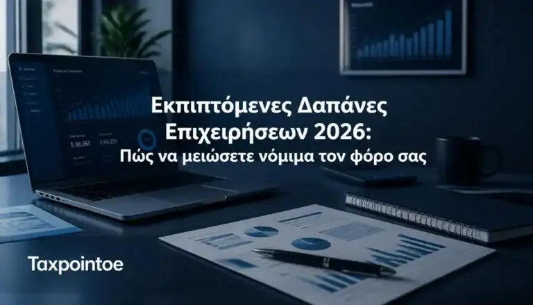 Οδηγός της TaxPoint O.E. για τις Εκπιπτόμενες δαπάνες 2026 και τη νόμιμη μείωση φόρου.