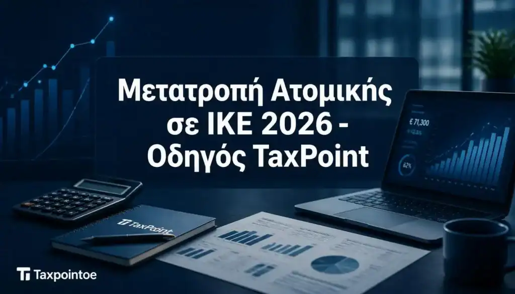 Οδηγός της TaxPoint O.E. για τη Μετατροπή Ατομικής σε ΙΚΕ 2026.