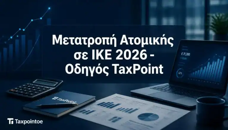 Οδηγός της TaxPoint O.E. για τη Μετατροπή Ατομικής σε ΙΚΕ 2026.